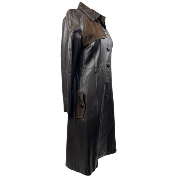 Carolina Herrera Leather/Suede Trench • NWOT